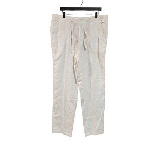 Toscano Firenze 100% Linen Pants Wheat Color Men’s Size XL